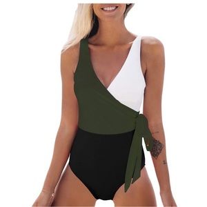 Cupshe Vibrant One Piece Swimsuit with Bold Stripes